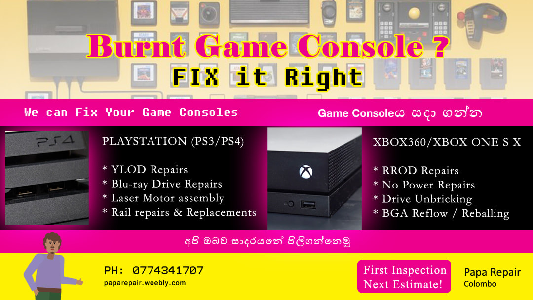Burnt Game Console Repair Fix it Right